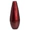 Uniquewise 31.5" Spun Bamboo Modern Metallic Tall Floor Vase, Red QI003354RD.L - alternate 4